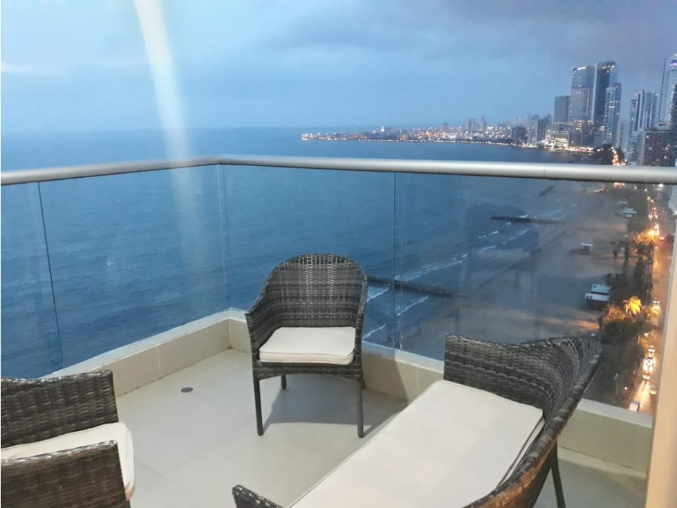 Apartamento en primera línea de playa en Bocagrande, piso 25 — foto 2
