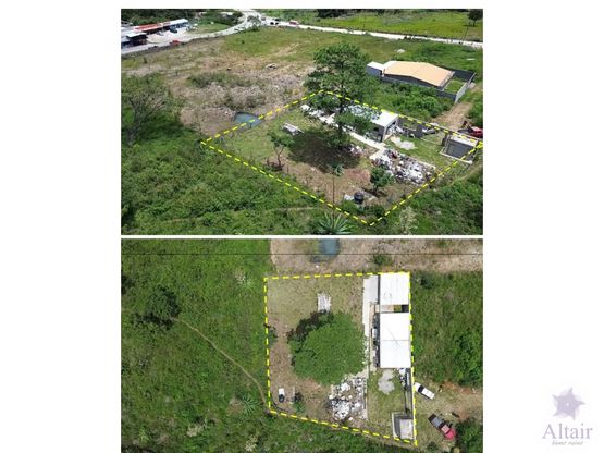 Se Vende Terreno en Rancho Quemado, Santa Ana, salida al sur