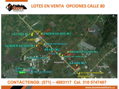 **VENTA LOTES INDUSTRIALES CALLE 80