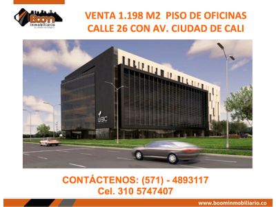 **VENTA OFICINAS 1.198 M2 CALLE 26