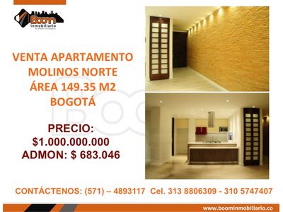 **VENTA APTO 149 M2 MOLINO NORTE 