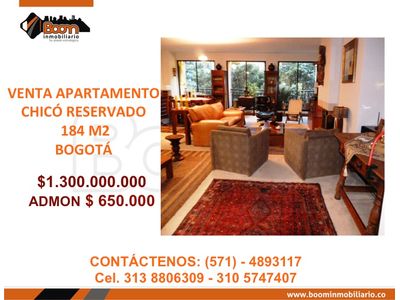 **VENTA APTO 184 M2 CHICO RESERVADO