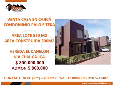 *VENTA CASA ECONOMICA CAJICA PALO E TK