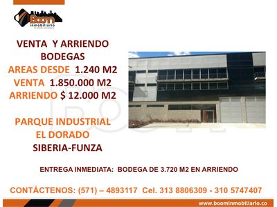 **VENTA ARRIENDO BODEGA FUNZA ALTO IMPACTO