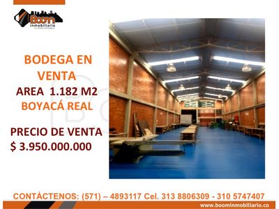 **VENTA BODEGA 1.182 M2 BOYACA REAL