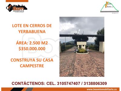 **VENTA LOTE CERROS DE YERBABUENA 