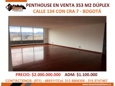 **VENTA APARTAMENTO PH DUPLEX CLL 134 CRA 7