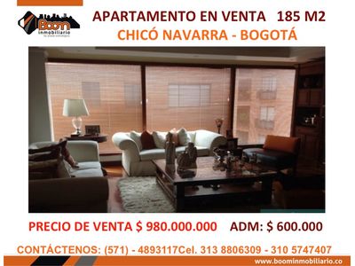 **VENTA APTO CHICO NAVARRA 185 M2