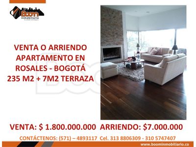 **VENTA ARRIENDO APARTAMENTO ROSALES