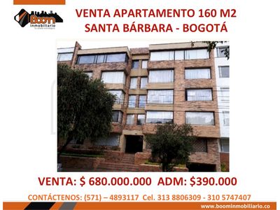 **VENTA APTO SANTA BARBARA 160 M2 