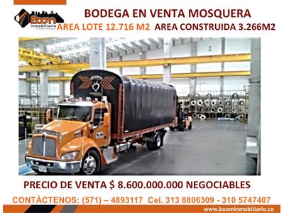 **VENTA BODEGA MOSQUERA 3.266 M2