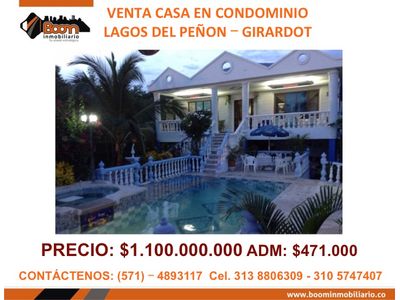 *VENTA CASA LAGOS DEL PEÑON GIRARDOT