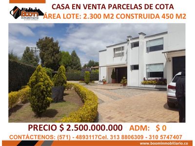 *VENTA CASA PARCELAS DE COTA - PERMUTA 40%