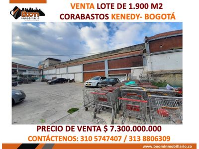 **VENTA LOTE 1.900 M2  EN CORABASTOS