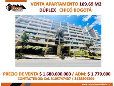 *VENTA APARTAMENTO DUPLEX 169 M2 EN EL CHICO