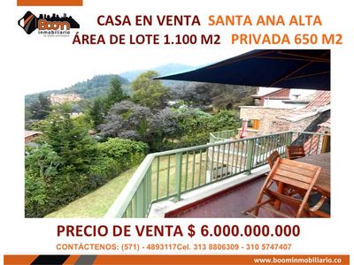 **VENTA CASA 650 M2 SANTA ANA ORIENTAL 