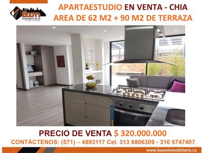 *VENTA APARTAESTUDIO 62 M2 + TERRAZA 90 M2