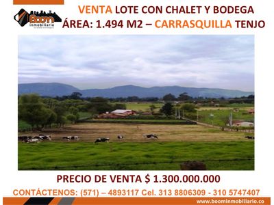 *VENTA LOTE AGROINDUTRIAL CON BODEGA 