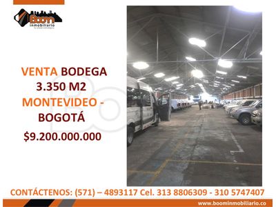 **VENTA BODEGA MONYEVIDEO 3.350 M2