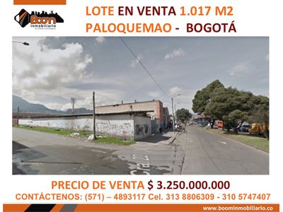 **VENTA LOTE VIVIENDA, COMERCIO, PARQUEADERO