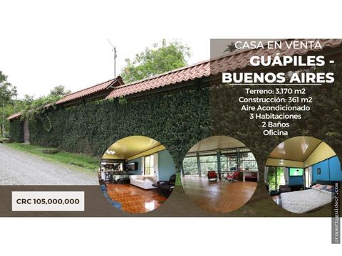 casa en venta guapiles