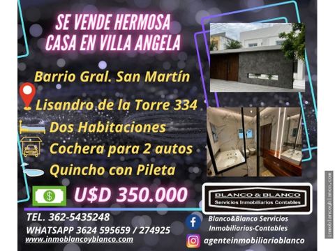 se vende casa en villa angela