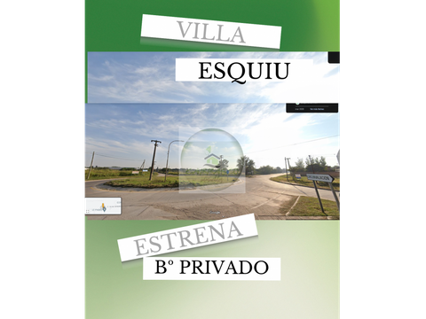 venta lote 250 mts2 villa esquiu bo con seguridad