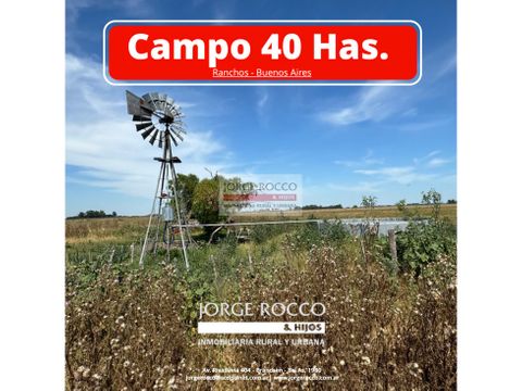 campo en venta 40 has ganadero en ranchos