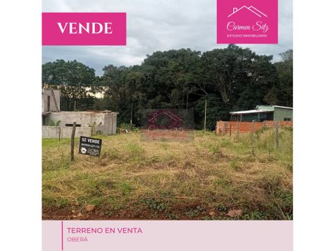 terreno en obera