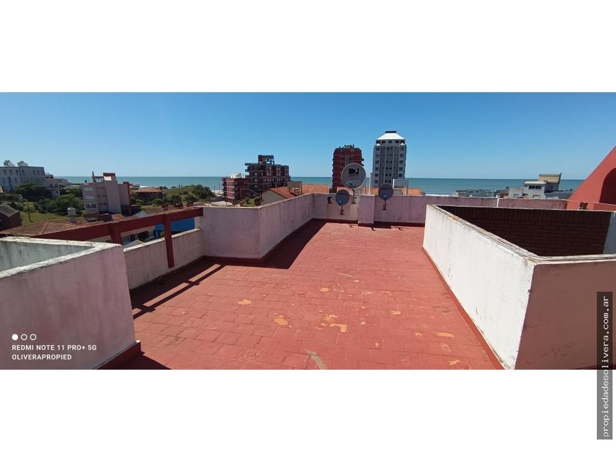venta departamento con terraza vista al mar