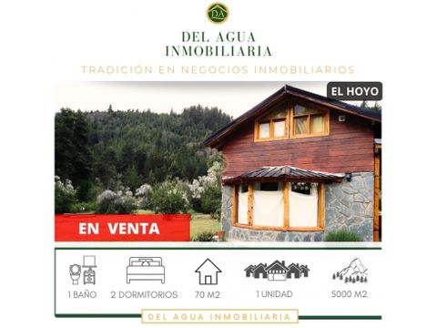 casa con lote de 5000 m2 en el hoyo chubut ca 112