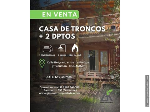 casa cabana 2 deptos calle belgrano entre la pampa y santa fe