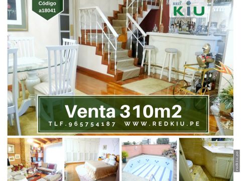 a18041 venta penthouse surco 326m2 3hab