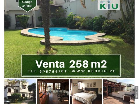 a18030 venta casa surco 258 m2