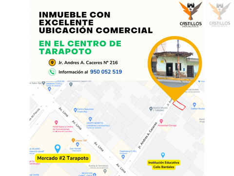 se vende inmueble comercial en tarapoto san martin