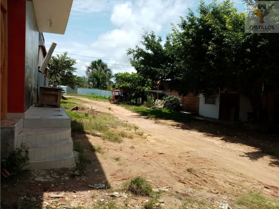 se vende terreno con muro perimetral en yurimaguas loreto