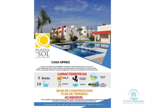 venta de casas nuevas en acapulco guerrero puerta al sol