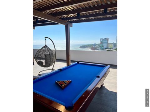 penthouse frente al mar con la mejor vista de manta en barbasquillo