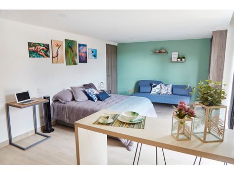 vendo apartaestudio tipo loft poblado licencia para airbnb