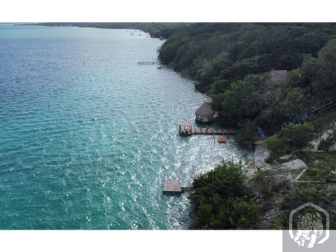 venta terreno bacalar a 50 mts de la laguna