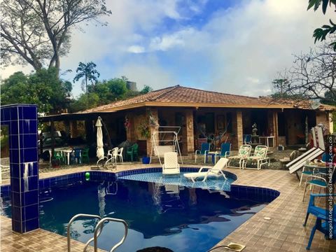 finca 19hectareas en san jeronimo 10 cabanas 2 piscinas y quebrada