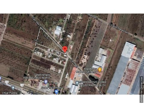 terreno en venta 1 herctares huejotzingo
