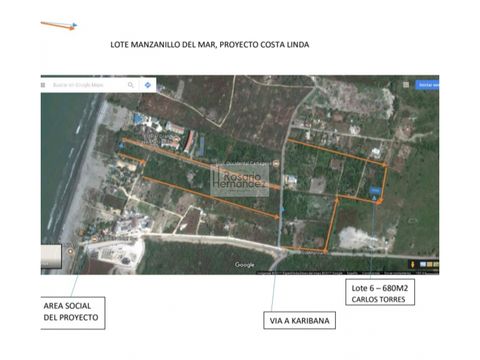 manzanillo del mar lote en venta cartagena de indias