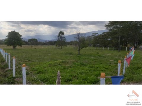 lote rural en venta via restrepo