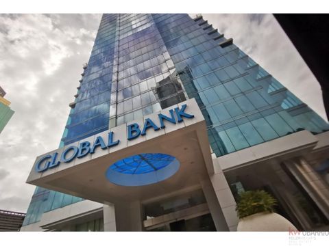 venta de oficina amoblada en torre global bank obarrio rb
