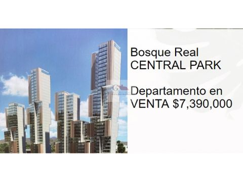 se vende departamento en central park bosque real huixquilucan