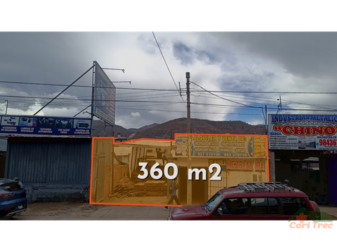 vendo lote comercial 360 m2 av de la cultura san sebastian cusco peru