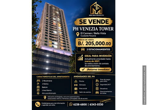 se vende ph venezia tower