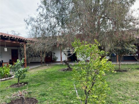 ventaarriendo casona 6d 4b con amplio terreno rinconada de los andes