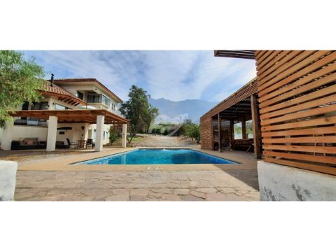 venta de parcela con casa 5d 5b piscina en rinconada de los andes